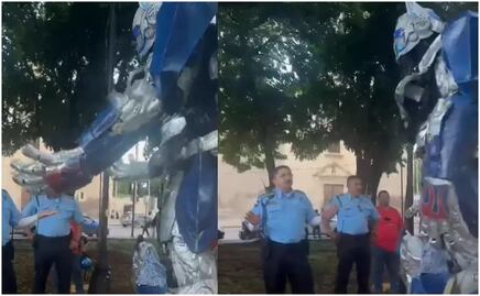 VIDEO: Policía de Mérida arremete contra artista urbano; le pide retirarse del parque por no contar con permiso