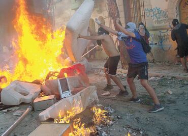 Disturbios marcan huelga en Chile