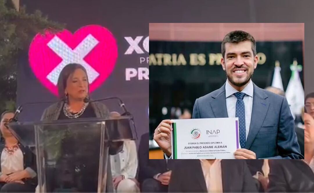 La precandidata presidencial enfatizó que habló por teléfono hace unos días con Juan Pablo, quien le preguntó si los tacos que comió estaban buenos en Tijuana. Foto: captura de pantalla - EL UNIVERSAL