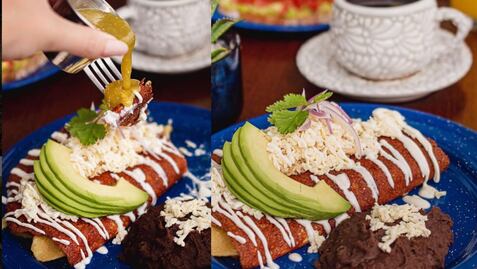 Estos chilaquiles envueltos en costra de queso son lo que todos quieren desayunar en Monterrey