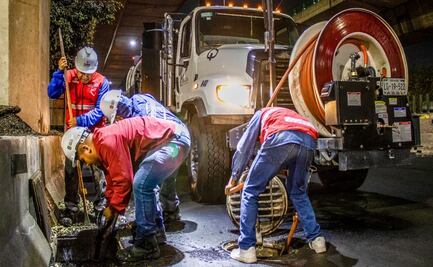 Desazolve en Periférico Norte avanza 60%; retiran mil 900 metros cúbicos de residuos para prevenir inundaciones