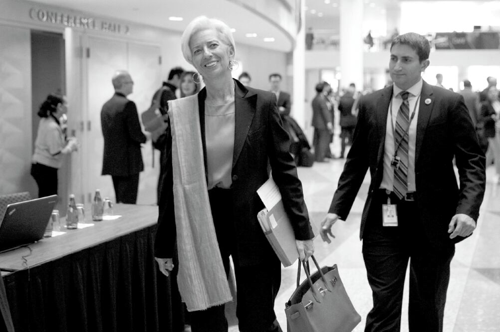 Christine Lagarde, directora gerente del FMI, al llegar a las oficinas del fondo para las Reuniones de Primavera que se organizan con el Banco Mundial.  (Foto: Reuters)