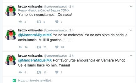 Brozo agradece ambulancia... que nunca llegó