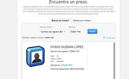 Ovidio Guzmán: Buró Federal de Prisiones tiene bajo su custodia al hijo de "El Chapo"