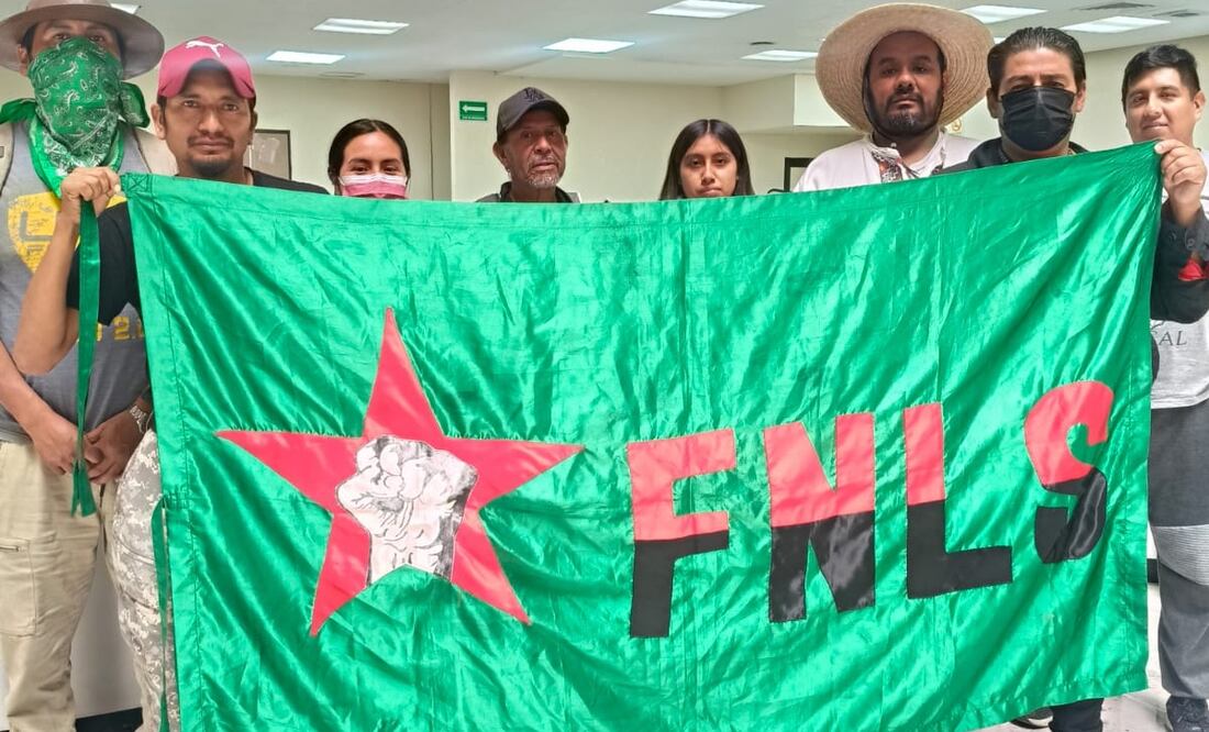 Integrantes del Frente Nacional de Lucha por el Socialismo (FNLS) (31/10/2025). Foto: Nataly Romero / EL UNIVERSAL