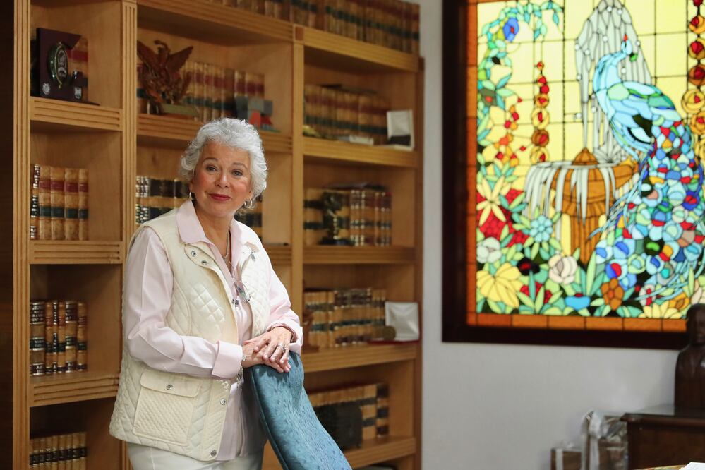 Olga Sánchez Cordero en su casa en entrevista para EL UNIVERSAL. Archivo