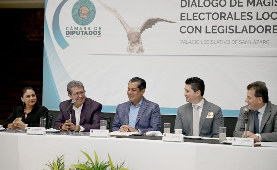 Diálogo de magistrados electorales locales con legisladores. Foto: Especial