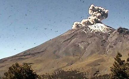 Reportan ligera caída de ceniza en Tetela del Volcán