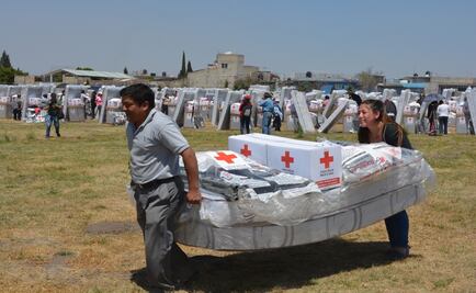 Cruz Roja dona 39 ton. de ayuda a afectados por sismos en Tláhuac