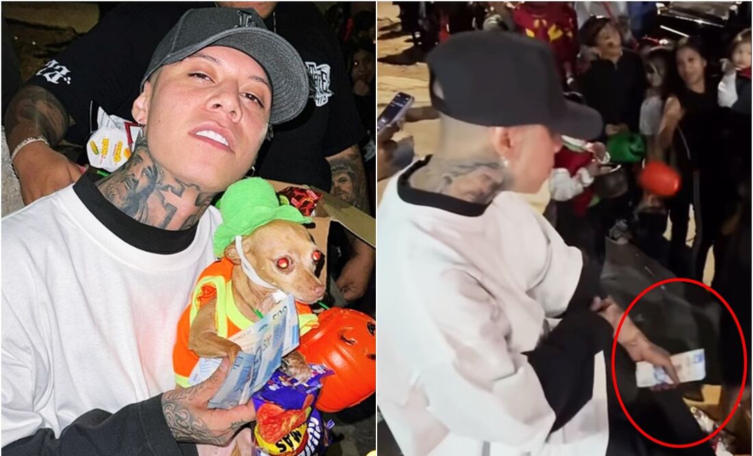 Santa Fe Klan salió a las calles de Guanajuato a entregar calaveritas a sus fans y vecinos.
Fotos: Instagram