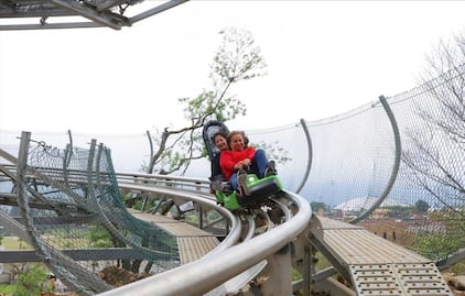 Así es el tobogán de montaña en este pueblo mágico