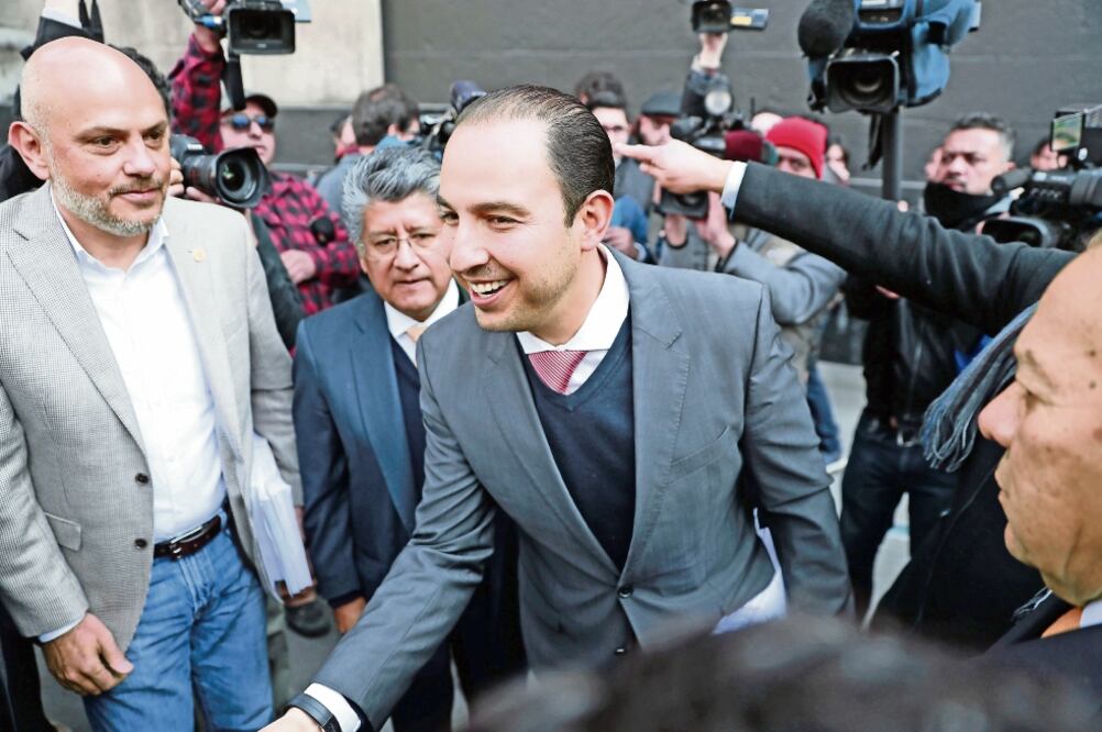 El coordinador de los diputados del PAN, Marko Cortés, dijo que es necesaria una estrategia para combatir la delincuencia (ARCHIVO EL UNIVERSAL)