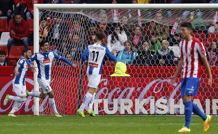 Sporting de Gijón empata a un gol contra el Espanyol