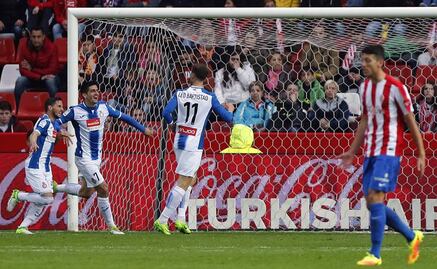 Sporting de Gijón empata a un gol contra el Espanyol