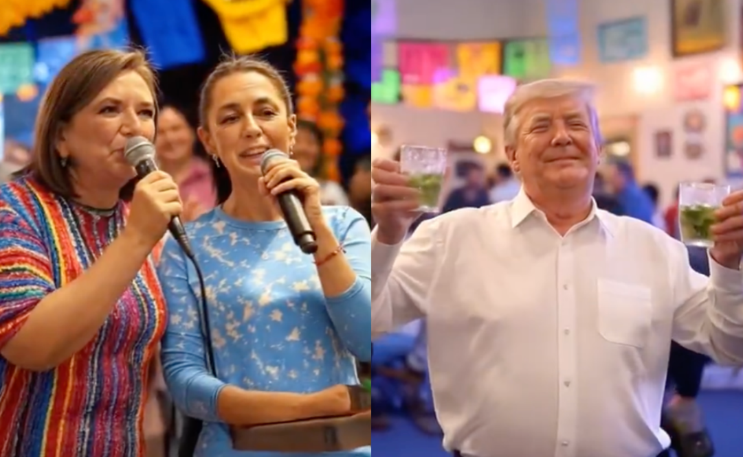 IA pone a bailar al ritmo de “El Palomito” de Los Cadetes a políticos de México y EU. Foto: Captura de video