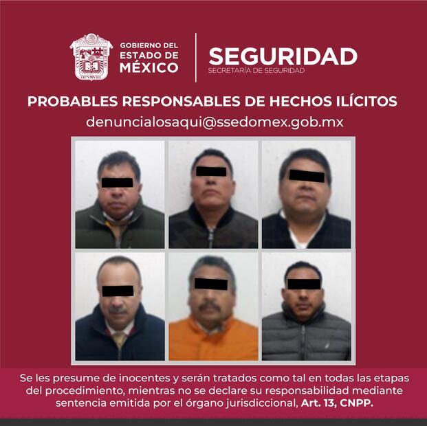 Caen presuntos polleros en el Edomex. FOTO: Especial/ EL UNIVERSAL/