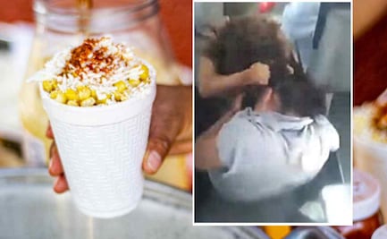 “De las greñas”: Captan pelea de mujeres en fila de los esquites en Ecatepec