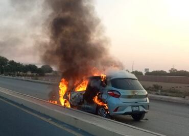 Fiscalía de Zacatecas aclara que no fue atentado político, ni accidente el incendio del vehículo en el municipio de Guadalupe