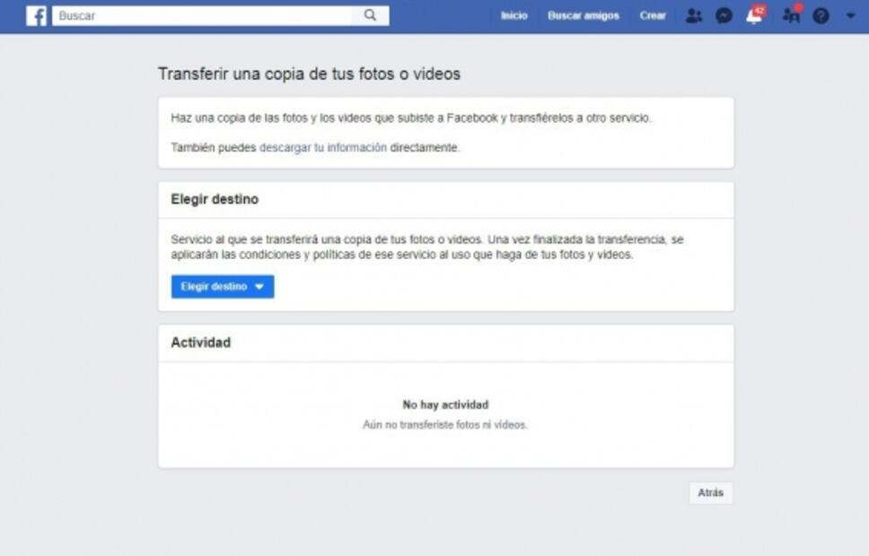 Facebook ahora te permitirá exportar fotos a Google Fotos