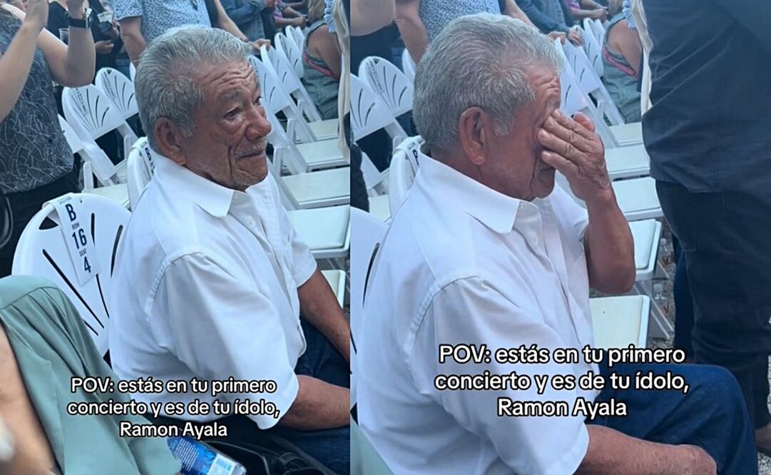 El abuelito cumplió su sueño de conocer al cantante. Foto: TikTok