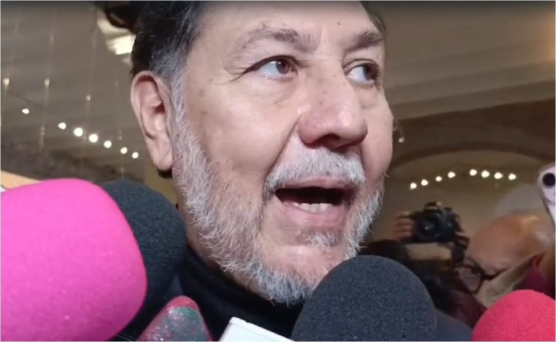 Gerardo Fernández Noroña en entrevista a medios tras reunión con Norma Piña, este 8 de octubre del 2024. Foto: Capura de pantalla