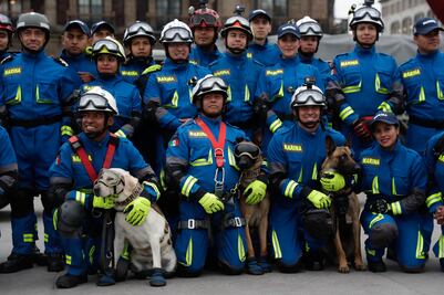 “Frida” participa en ceremonia en conmemoración de víctimas de sismos del 19-S