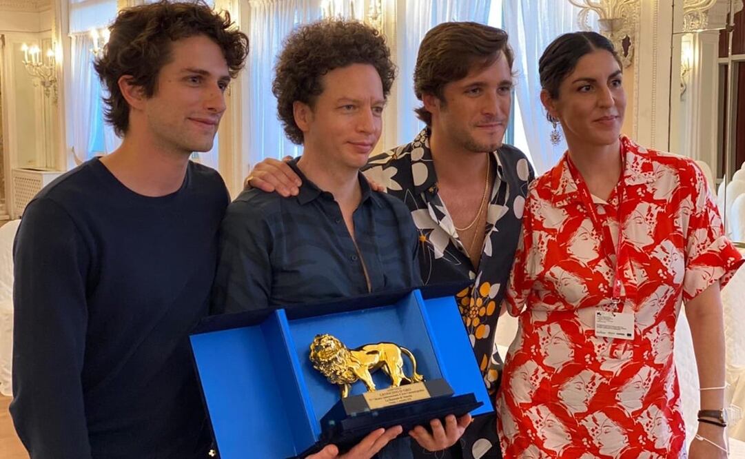 Darío Yazbek, Michel Franco, Diego Boneta y Cristina Velasco Lozano. Foto: Cortesía Cristina Velasco