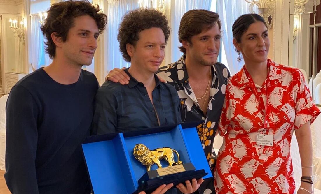 Darío Yazbek, Michel Franco, Diego Boneta y Cristina Velasco Lozano. Foto: Cortesía Cristina Velasco