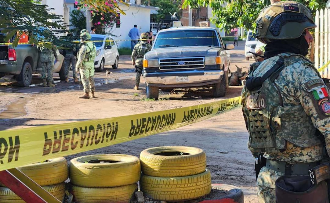 Jornada violenta en Culiacan. Foto: Especial.