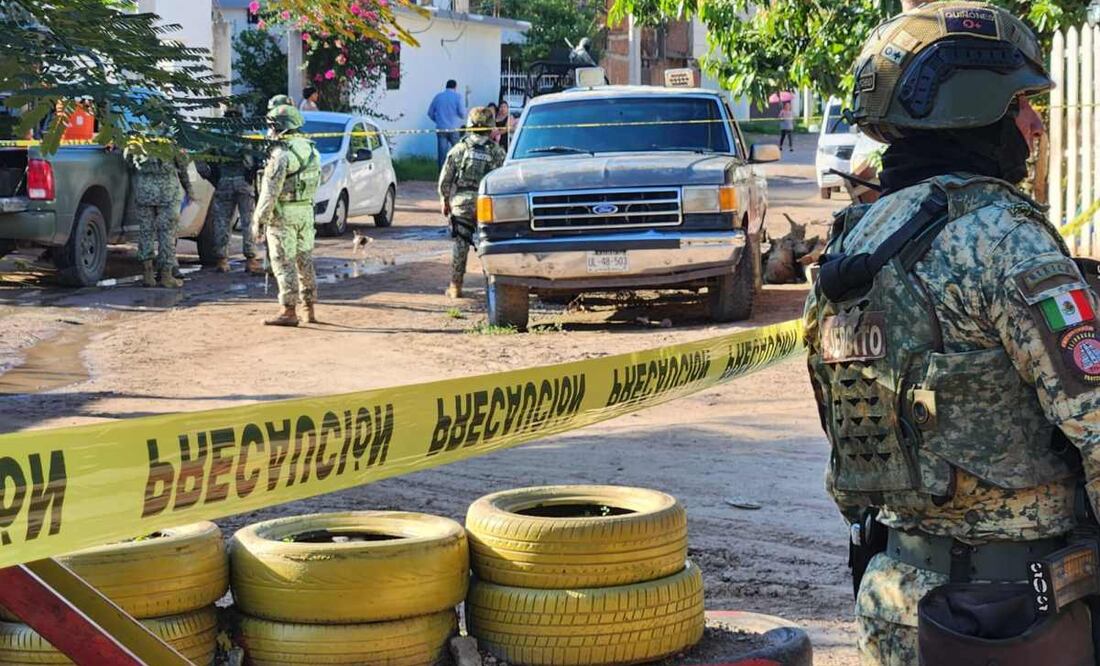Jornada violenta en Culiacan. Foto: Especial.