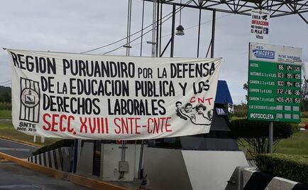 Toma CNTE casetas y oficinas gubernamentales en Michoacán