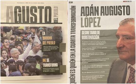 Distribuyen el periódico “Augusto del pueblo”... hasta con cabeza olmeca para colorear
