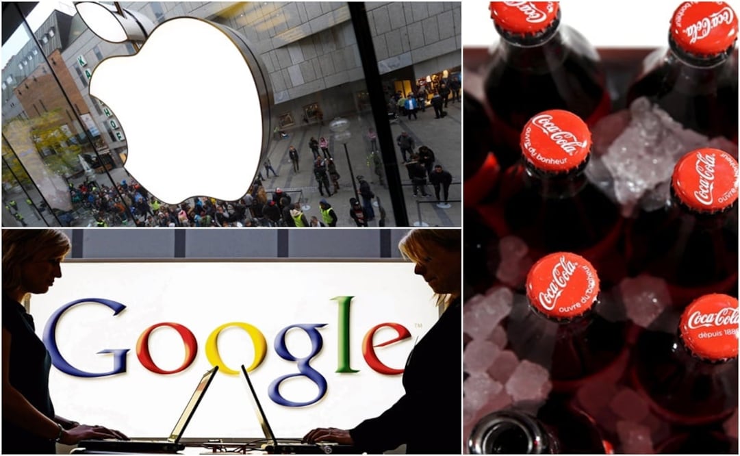 Apple, Google y Coca-Cola, entre las compañías más valiosas del mundo