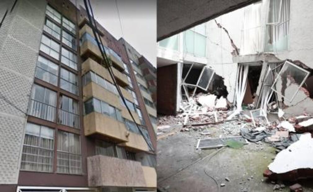 Edificios dañados por el sismo del 19-S; antes y después