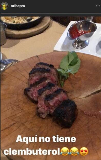 Oribe Peralta se burla de carne con clembuterol