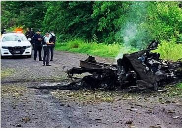 Incendian con bomba molotov camión de cortadores de limón en Apatzingán, Michoacán