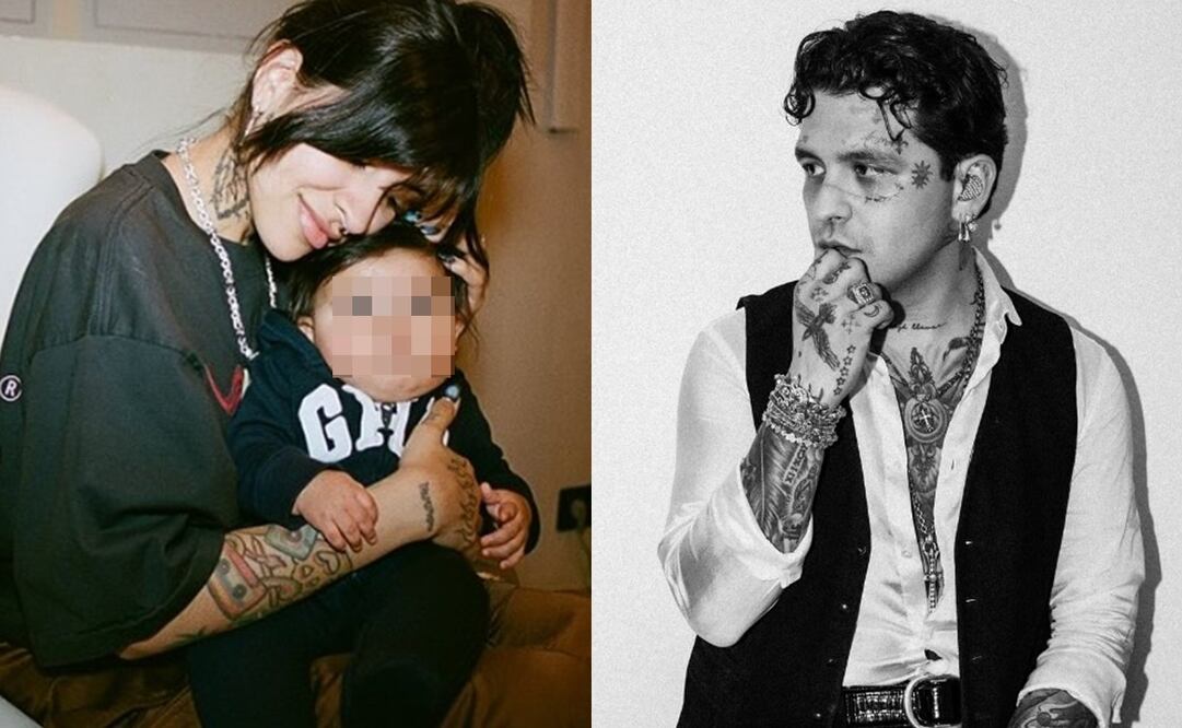 Cazzu, Christian Nodal y su hija Inti. La pareja dio a conocer en 2024 que se separaba tras dos años de relación. Foto: Instagram oficial.