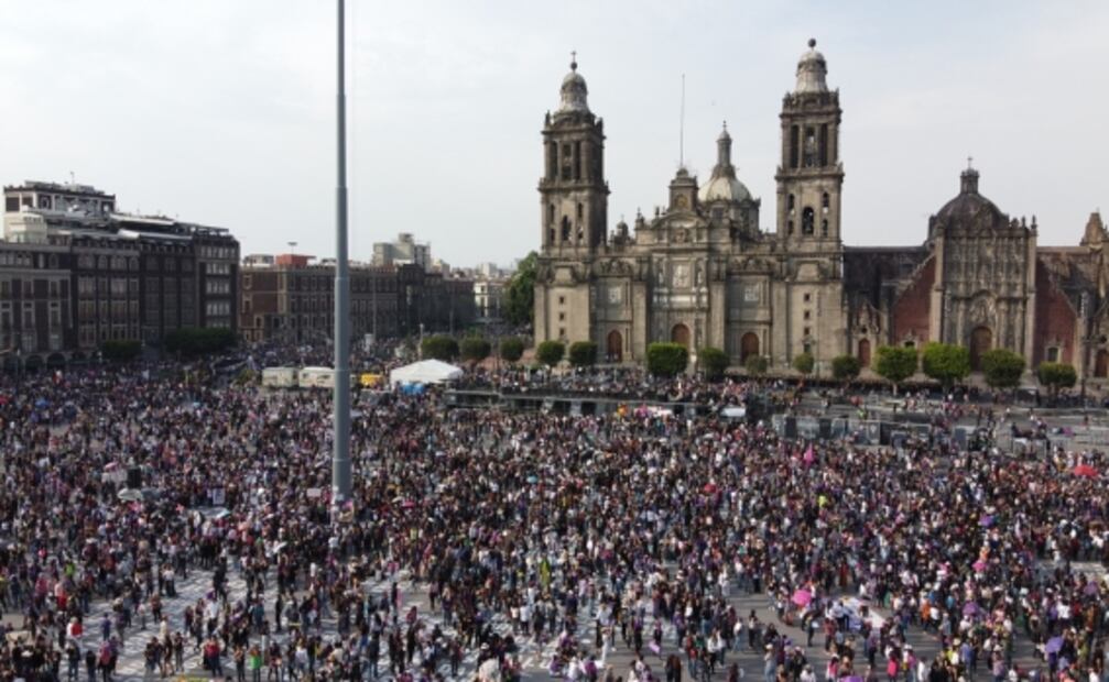 Así fue la marcha por el Día Internacional de la Mujer el año pasado en la CDMX
