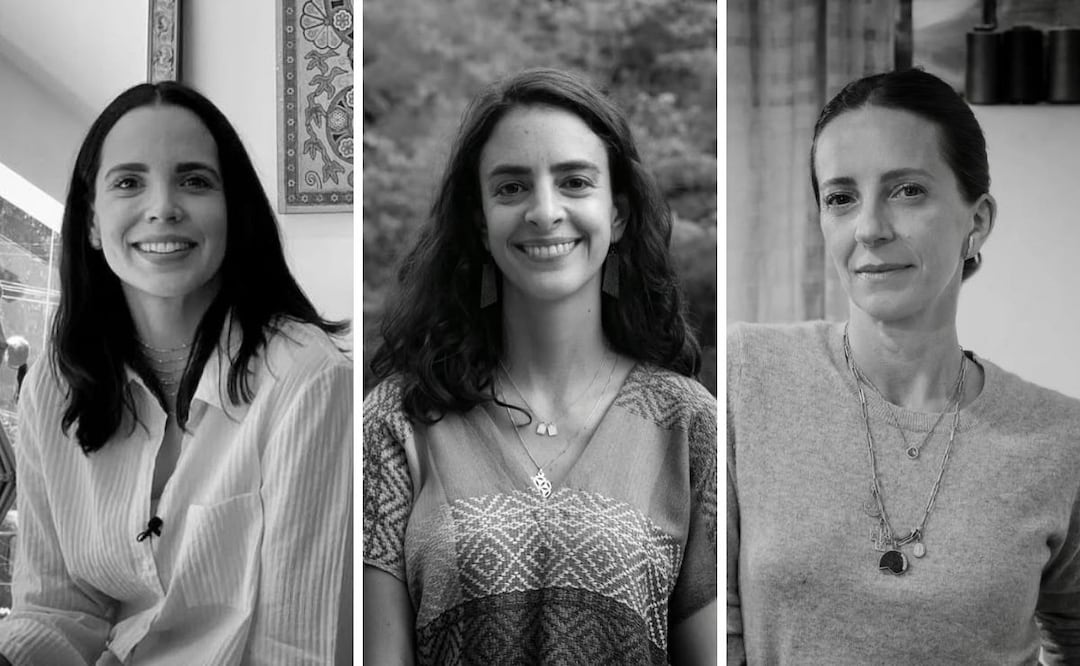 Arizbeth Fierro, Denisse Kuri y Concepción Orvañanos, diseñadoras que ganaron el Premio Mexicouture y Fundación Casa de México en España en 2025. Foto: Instagram @mexicouture