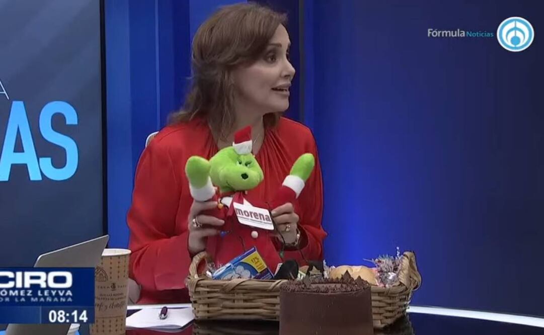 Lilly Téllez en Por la mañana con Ciro Gómez Leyva / Captura de pantalla