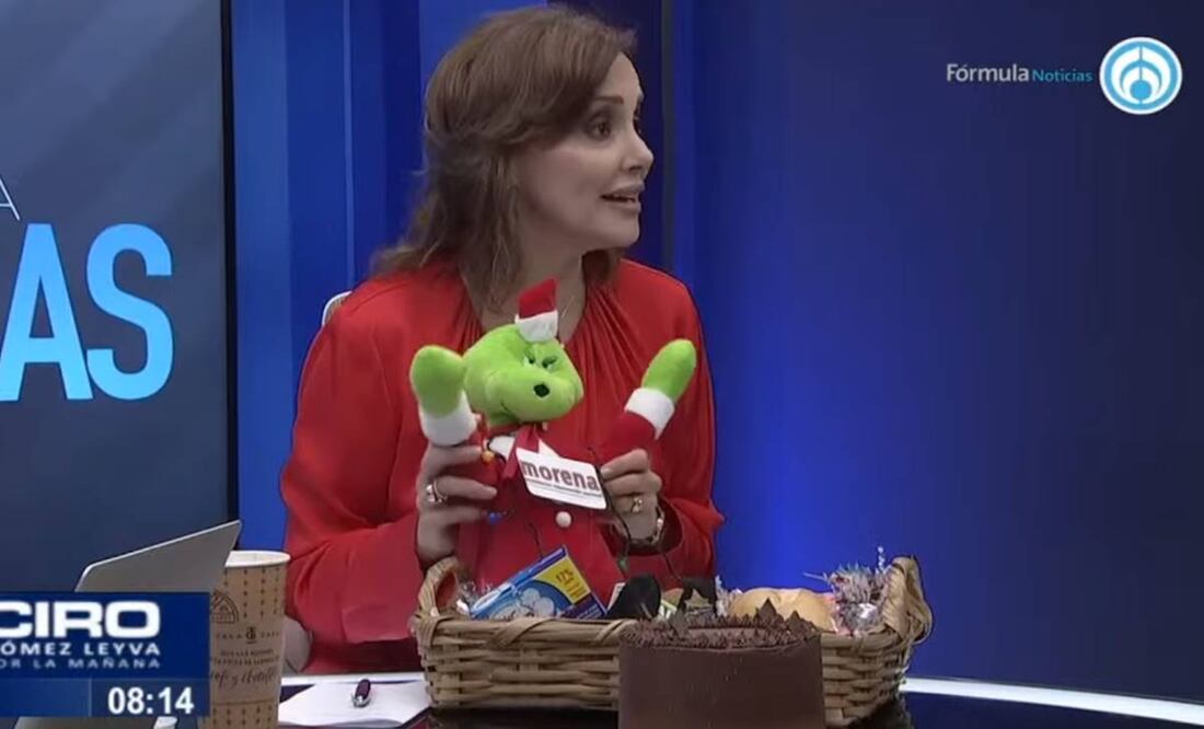 Lilly Téllez en Por la mañana con Ciro Gómez Leyva / Captura de pantalla