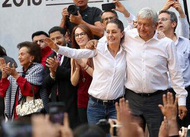 INE ordena bajar spot de Claudia Sheinbaum con AMLO