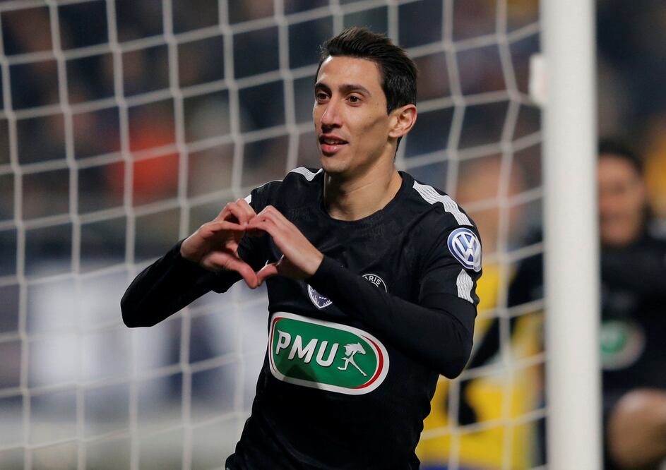 Reuters. Angel Di Maria celebrando el triunfo del PSG 