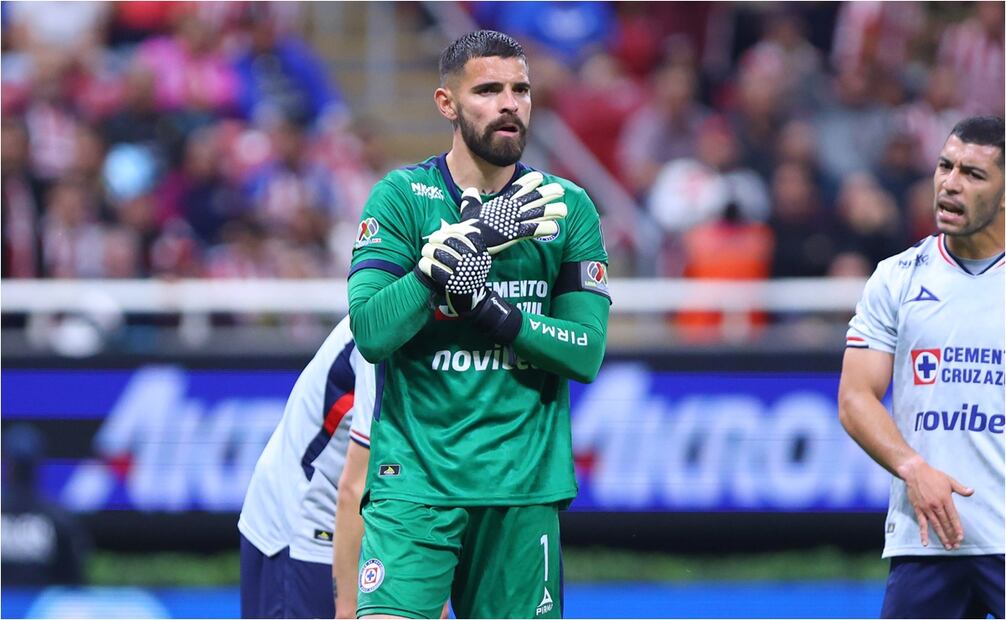 Andrés Gudiño, el portero de Cruz Azul ante la lesión de Kevin Mier. FOTO: IMAGO7