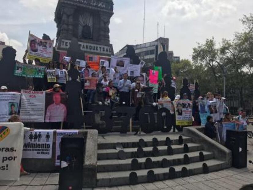 Realizan mitin en CDMX por desaparición de más de 37 mil personas en México
