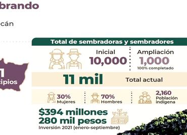 Fortalece Bienestar Sembrando Vida en Michoacán