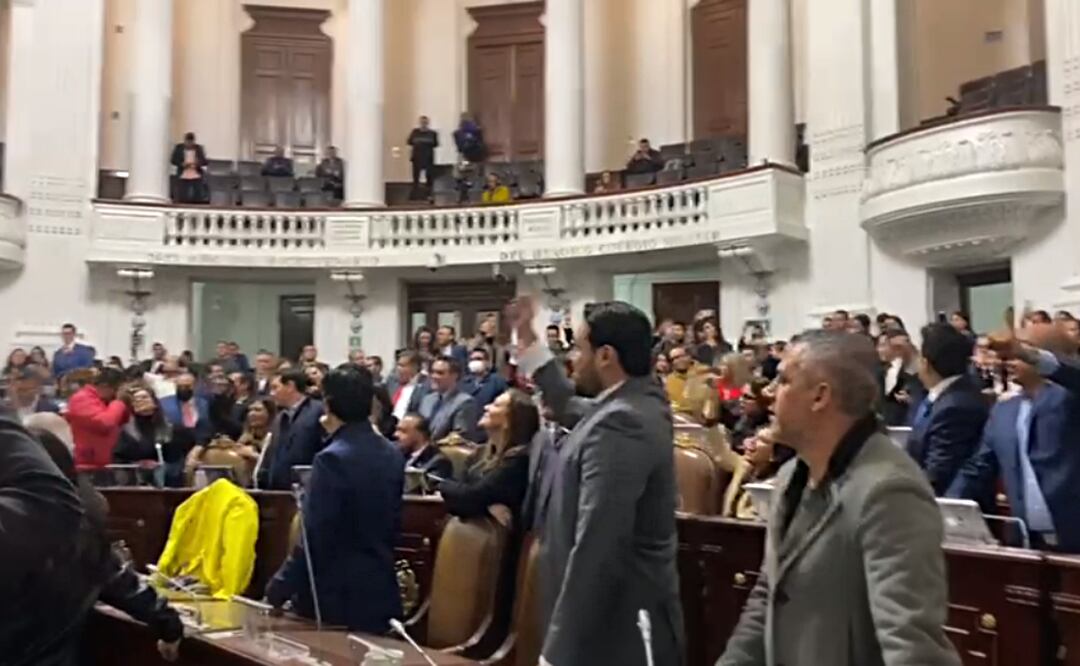 El pleno del Congreso de la Ciudad de México dejó en vilo la ratificación de la fiscal General de Justicia. Foto: Omar Díaz