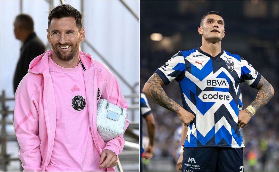 Lionel Messi y Brandon Vázquez con sus respectivos equipos. FOTO: ESPECIAL
