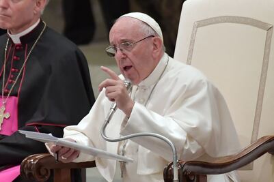 "Sentí vergüenza" del término "madre de todas las bombas", confiesa el Papa