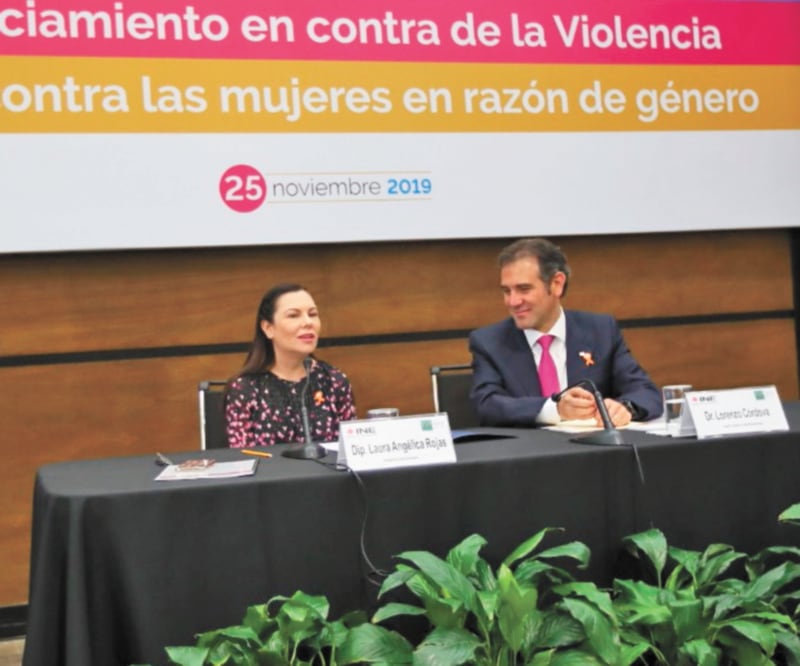 Lucha conjunta. La Cámara Baja y el INE hicieron ayer un pronunciamiento para combatir la violencia política contra mujeres. Foto/TOMADA DE TWITTER